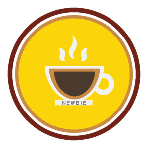 Coffee badge - Newbie - Coffeely